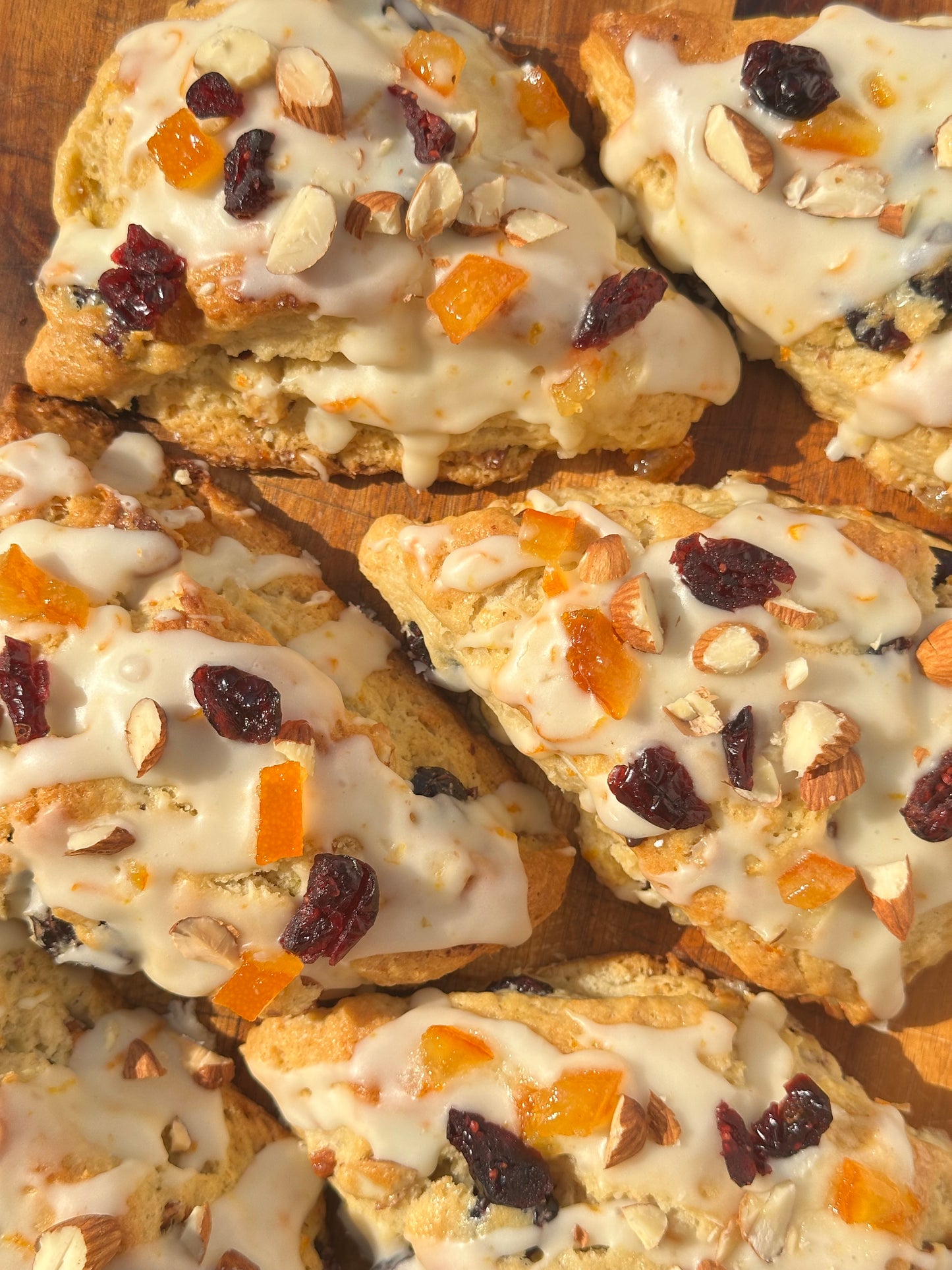 ORANGE CRANBERRY ALMOND SCONES